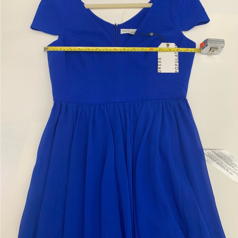Dress The Population Chiffon Fit & Flare - New with Tag - Picture 12 of 13